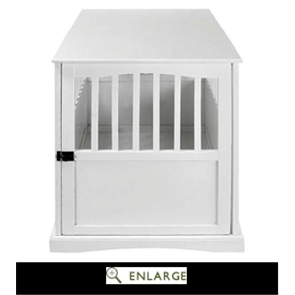 Noah'S Ark Pet Crate End Table; White NO604616